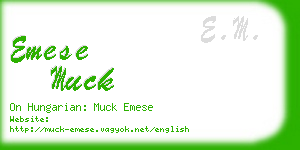 emese muck business card
